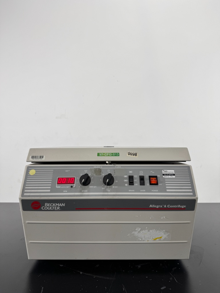 Image of Beckman Coulter Allegra 6 Centrifuge